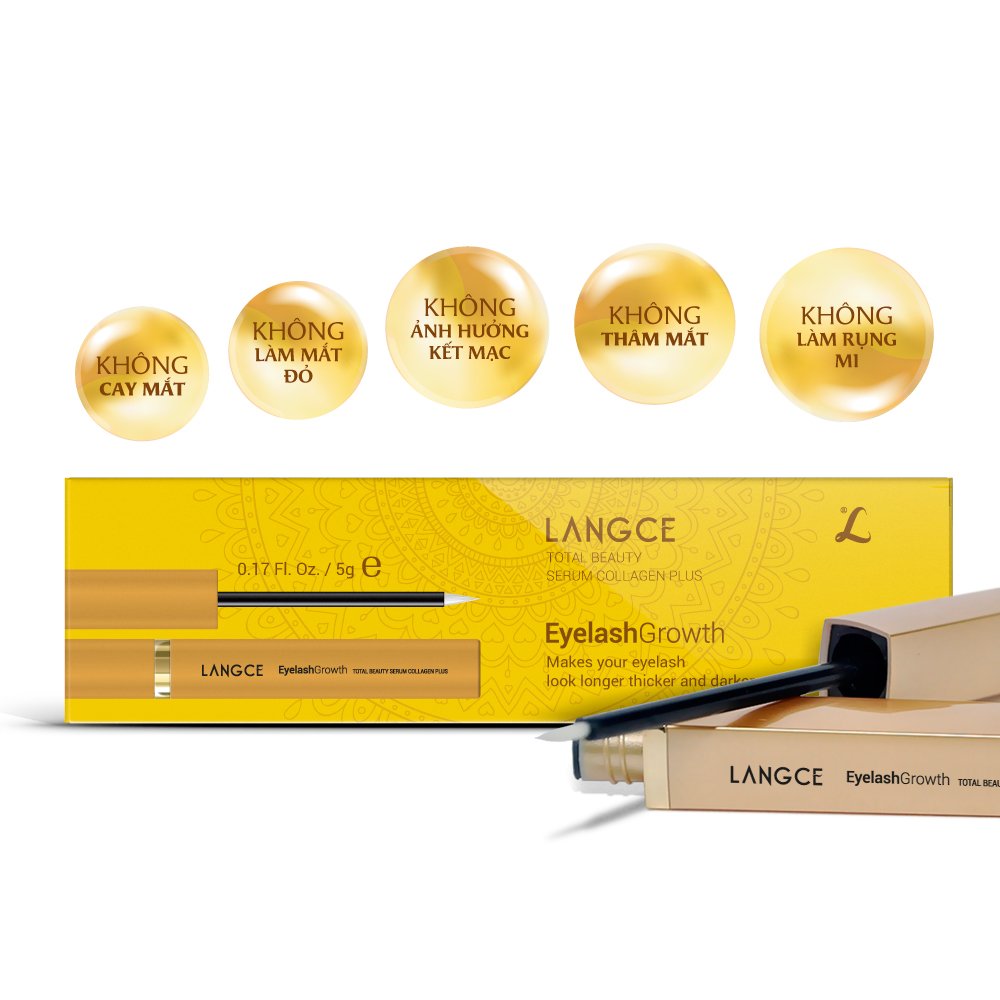 LANGCE Serum dưỡng dài đẹp mi collagen+